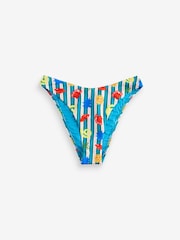 Eleanor Bowmer Blue Stripe High Leg Briefs - Image 4 of 6