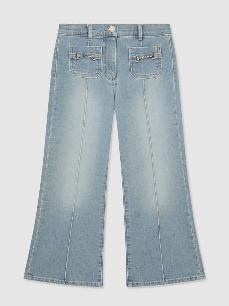 Reiss Soft Denim Blue Sara Jeans - Image 1 of 3