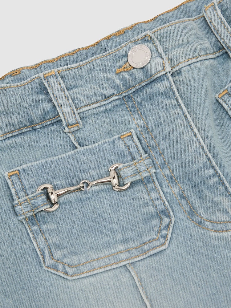 Reiss Soft Denim Blue Sara Jeans - Image 3 of 3