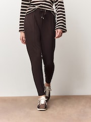 חום שוקולד - טרנינג עשוי ג'רזי - תמונה 2 מתוך 7