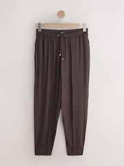 חום שוקולד - טרנינג עשוי ג'רזי - תמונה 5 מתוך 7