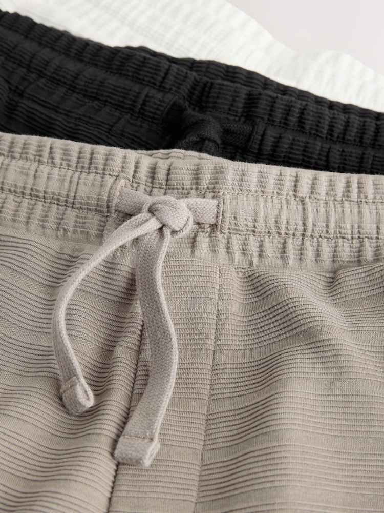 Schwarz/Weiß/Braun - T-Shirt and Shorts Set Multipack - Bild 9 von 9