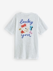 Eleanor Bowmer White Burnout Beach T-Shirt - Image 6 of 8