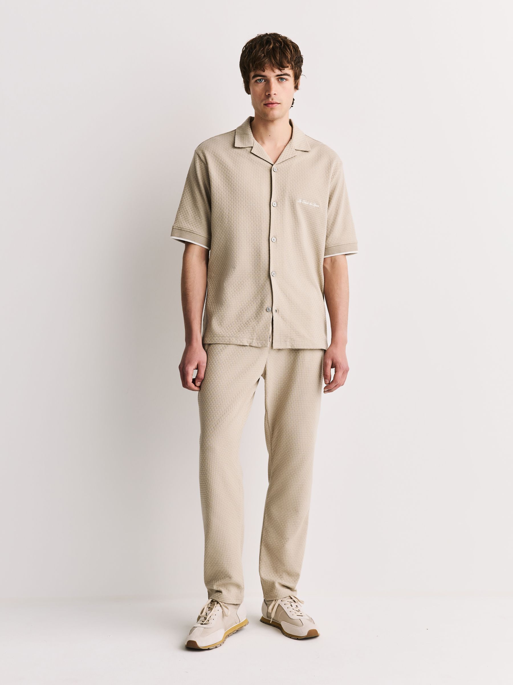 トップス Regular Collar Short Sleeve Shirt Buy Neutral Regular Fit Jersey Short Sleeve Revere Collar Shirt