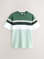 Bleu/Vert/Neutre - Lot de t-shirts à blocs de couleurs 3 - Image 2 de 9