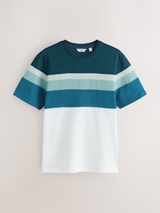 Bleu/Vert/Neutre - Lot de t-shirts à blocs de couleurs 3 - Image 3 de 9