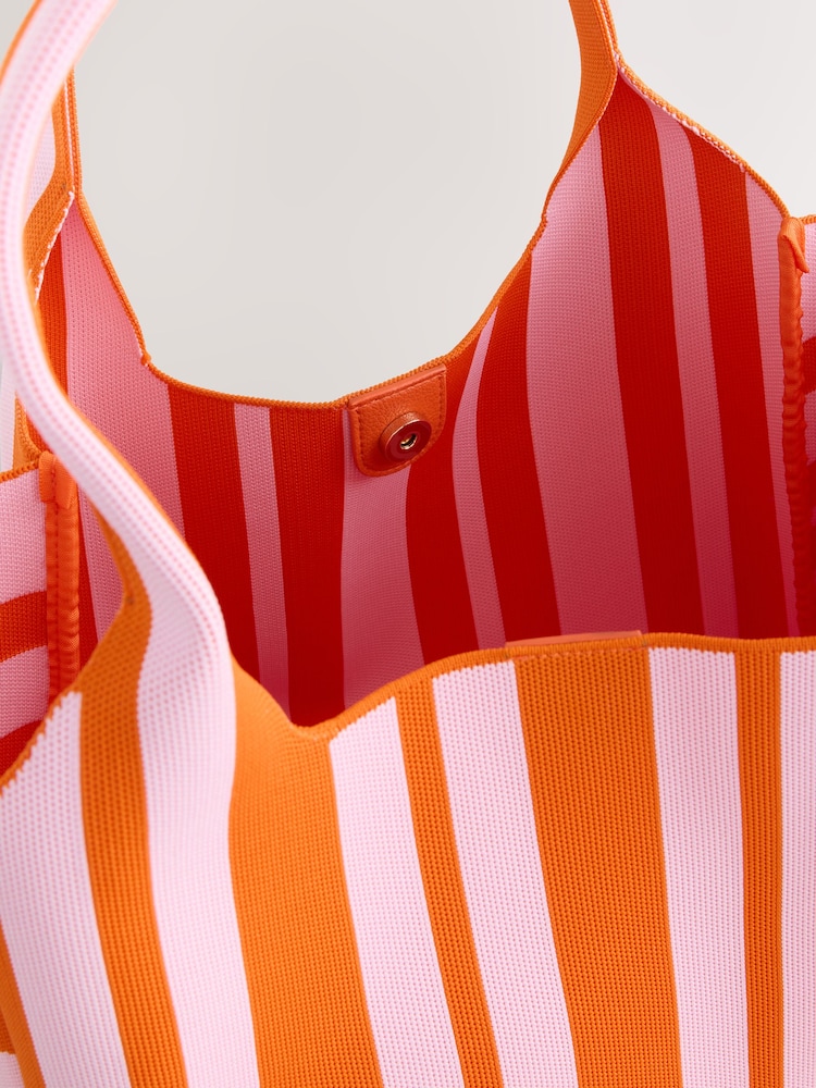 Pink Stripe Flyknit Shoulder Bag - Image 8 of 8