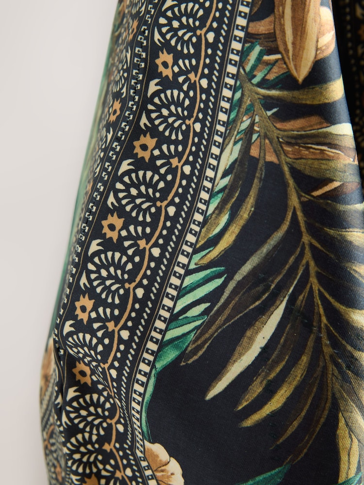 Black Scarf Print Shoulder Bag - Image 7 of 7