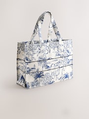 Blue Canvas Shoulder Bag - Image 2 of 5