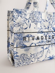 Blue Canvas Shoulder Bag - Image 4 of 5