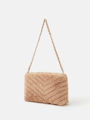 Accessorize Faux Fur Chain Strap Shoulder Bag - Slika 2 iz 4
