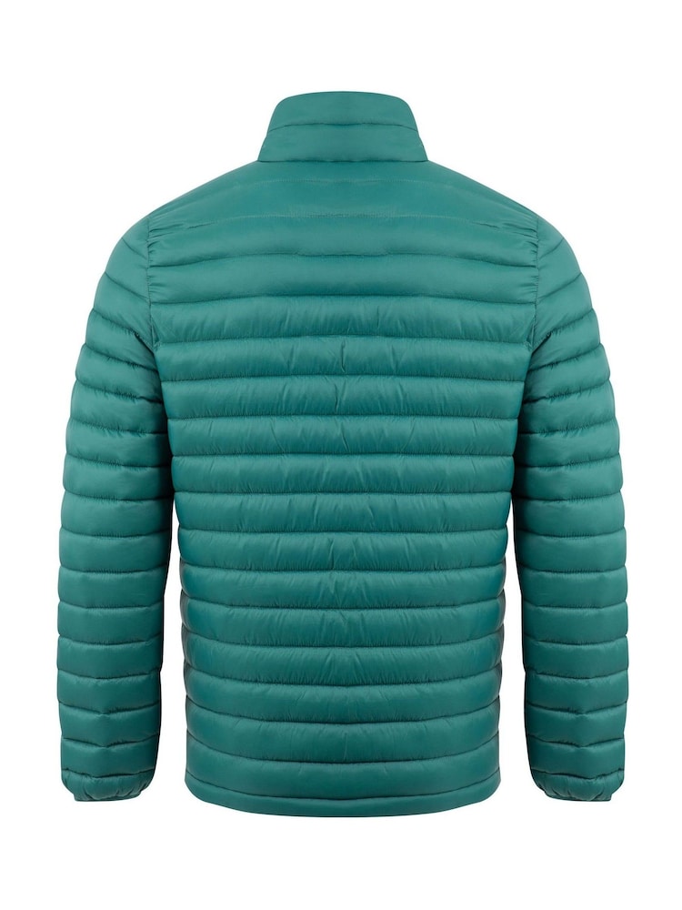 Weird Fish Green Crantock Lightweight Showerproof Padded Jacket - Image 7 of 7 Weird Fish Green Crantock Lightweight Showerproof Padded Jacket - Image 7 of 7
