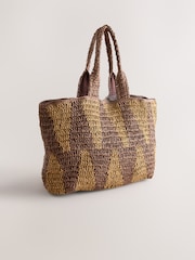 Natural Raffia-Effect Shoulder Bag - Image 5 of 8