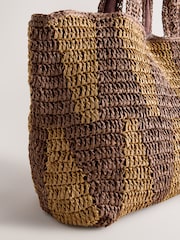 Natural Raffia-Effect Shoulder Bag - Image 7 of 8