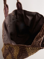 Natural Raffia-Effect Shoulder Bag - Image 8 of 8
