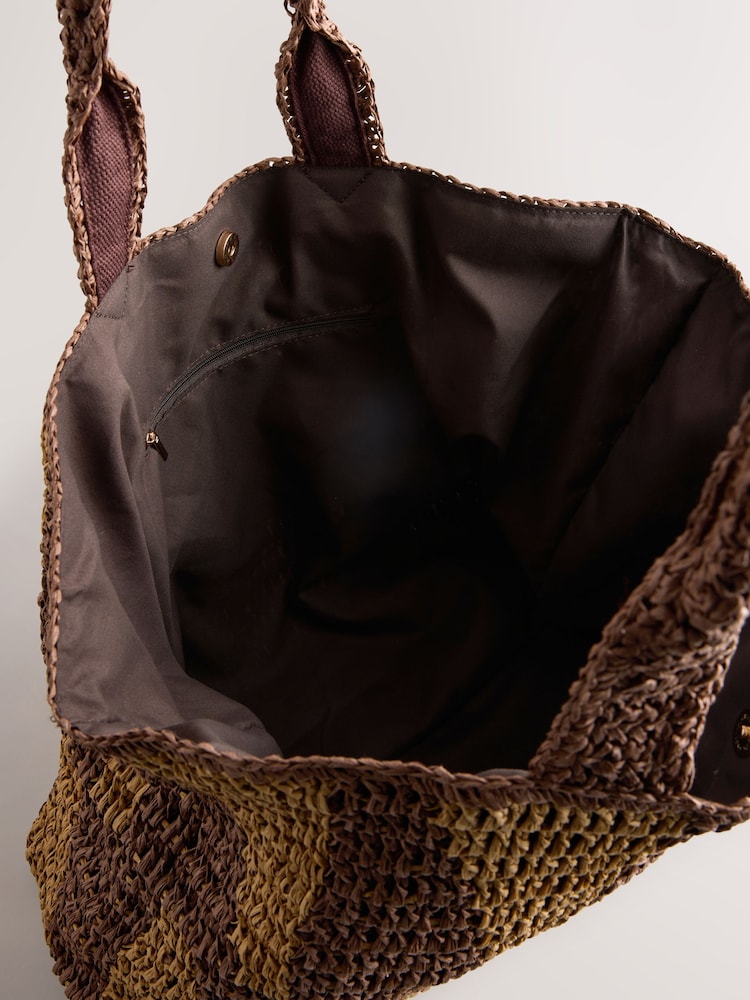 Natural Raffia-Effect Shoulder Bag - Image 8 of 8