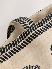 Natural Embroidered Detail Shoulder Bag - Image 9 of 11