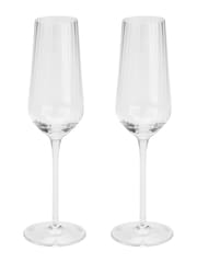 Style Sisters Set of 4 Clear Champagne Glasses - Image 2 of 2