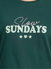 Long Tall Sally Green Sunday Fairisle Long Sleeve Cuffed PJ Set - Image 5 of 5