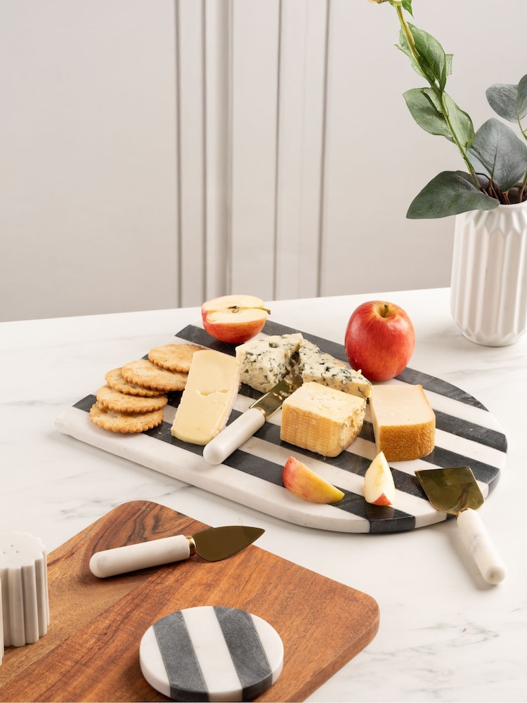 Style Sisters Multi Stripe Marble Board - Image 1 of 4 Style Sisters Multi Stripe Marble Board - Image 1 of 4