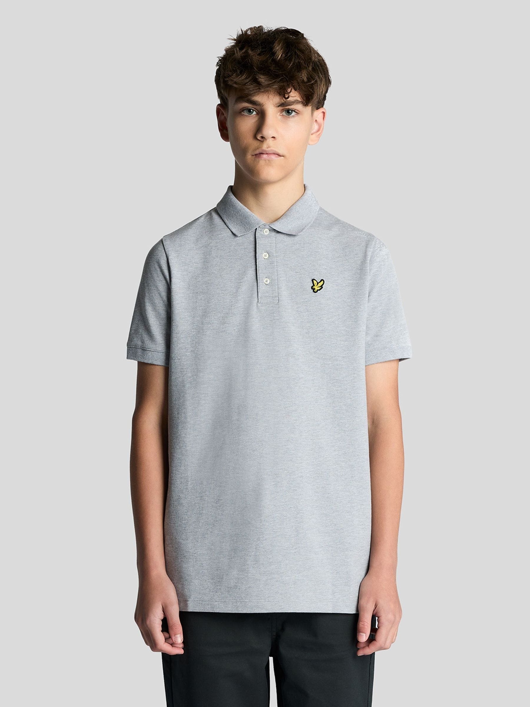 Lyle And Scott Boys Grey Kids' Short Sleeve Polo Shirt in Size 13 - 14 Years, Sports Direct - Image 3