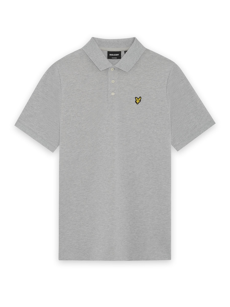 Lyle & Scott Grey Plain Polo Shirt - Image 1 of 1