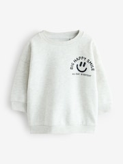 Grey Slogan Sweatshirt - Image 1 of 1