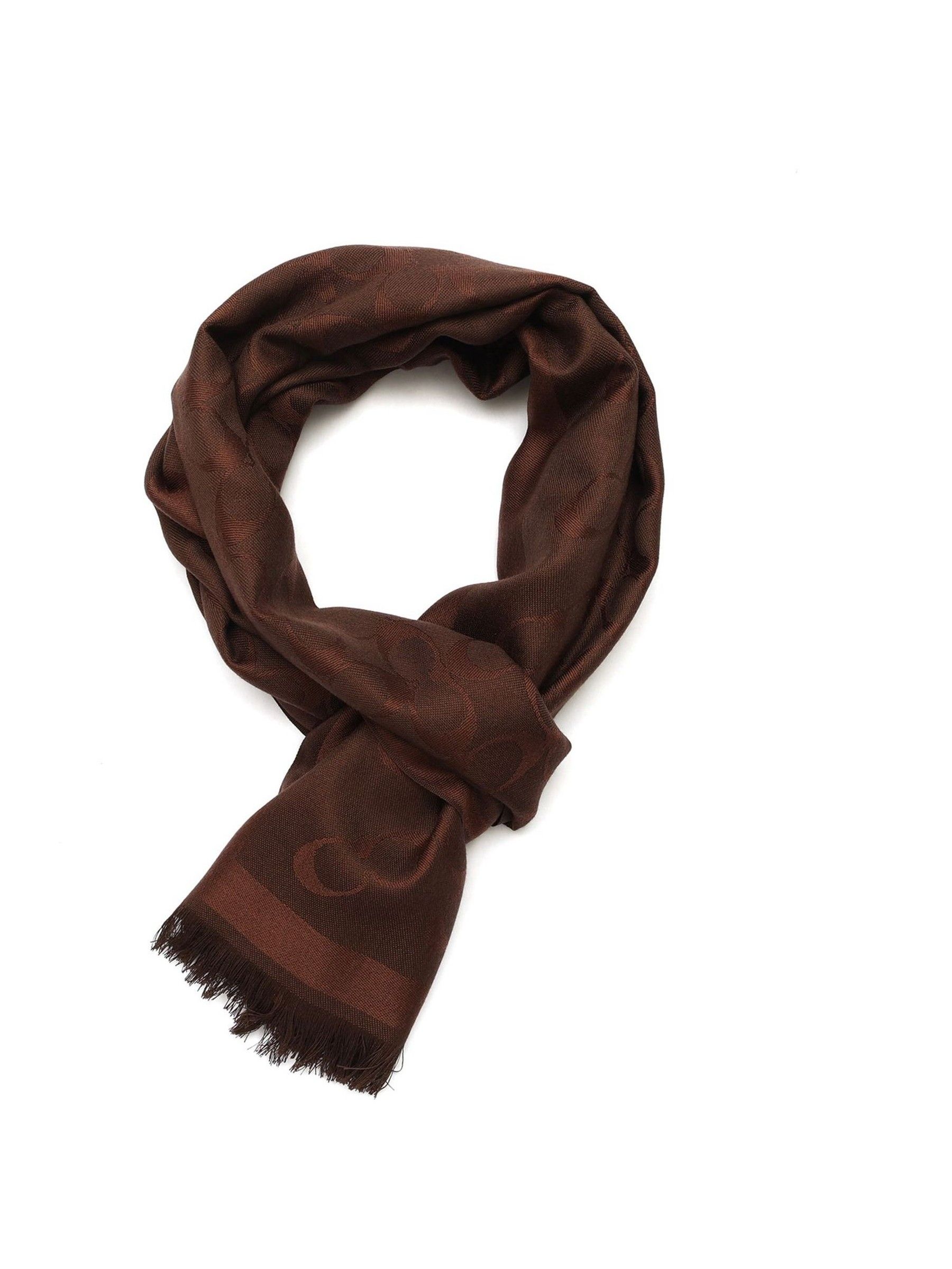 Buy COACH Brown Bias Signature C-Oblong Scarf from Next USA