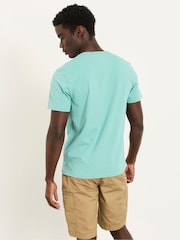 FatFace Lulworth Light Teal Tshirt - Image 2 of 5