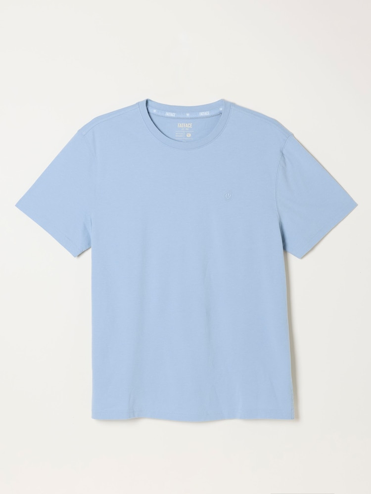FatFace Lulworth Pale Blue Tshirt - Image 6 of 6