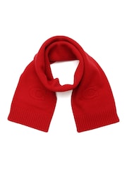 COACH Red Embossed Knit Muffler - Image 1 of 4