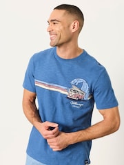 FatFace French Navy VW Wave Graphic Tshirt - Image 1 of 6