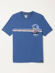 FatFace French Navy VW Wave Graphic Tshirt - Image 6 of 6