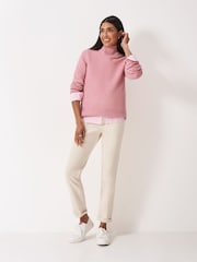 Crew Clothing Pink Harmony Links Crew Neck Jumper - Image 3 of 5