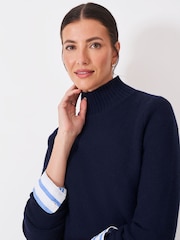Crew Clothing Blue Harmony Links Crew Neck Jumper - Image 4 of 5