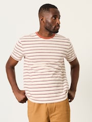 FatFace Marden Terracotta Stripe Tshirt - Image 5 of 8