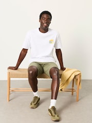 FatFace White Squeeze The Day Graphic Tshirt - Image 4 of 7