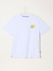 FatFace White Squeeze The Day Graphic Tshirt - Image 6 of 7