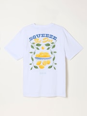 FatFace White Squeeze The Day Graphic Tshirt - Image 7 of 7