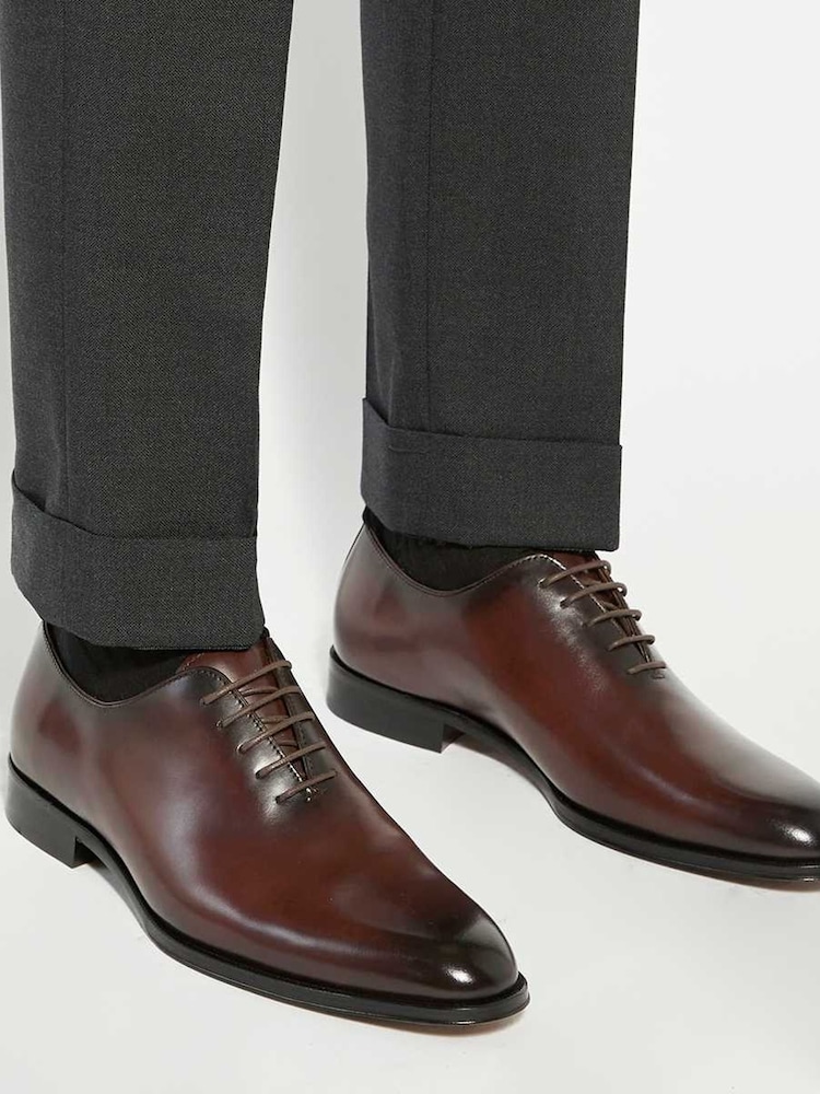 Dune London Brown Sylvester Wholecut Leather Sole Shoes - Image 1 of 6