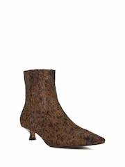 Dune London Brown Odore Chisel Toe Kitten Heels - Image 3 of 6