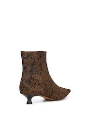 Dune London Brown Odore Chisel Toe Kitten Heels - Image 4 of 6