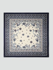 Mango Blue Paisley Print Scarf - Image 3 of 3