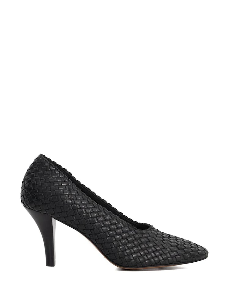 Dune London Black Admired Woven Round Toe Courts - Image 2 of 6 Dune London Black Admired Woven Round Toe Courts - Image 2 of 6