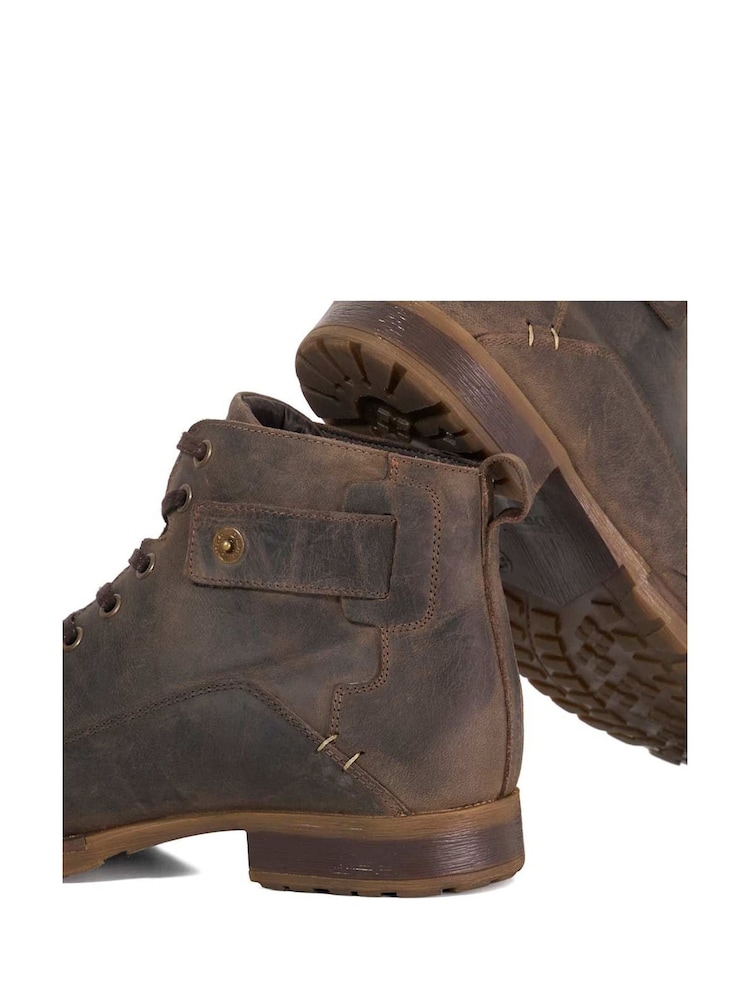 Dune London Brown Wide Fit Heavy Duty Simon Ankle Boots - Image 6 of 6