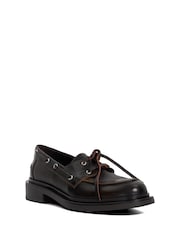 Dune London Brown Giigee Boat Shoe Loafers - Image 2 of 5