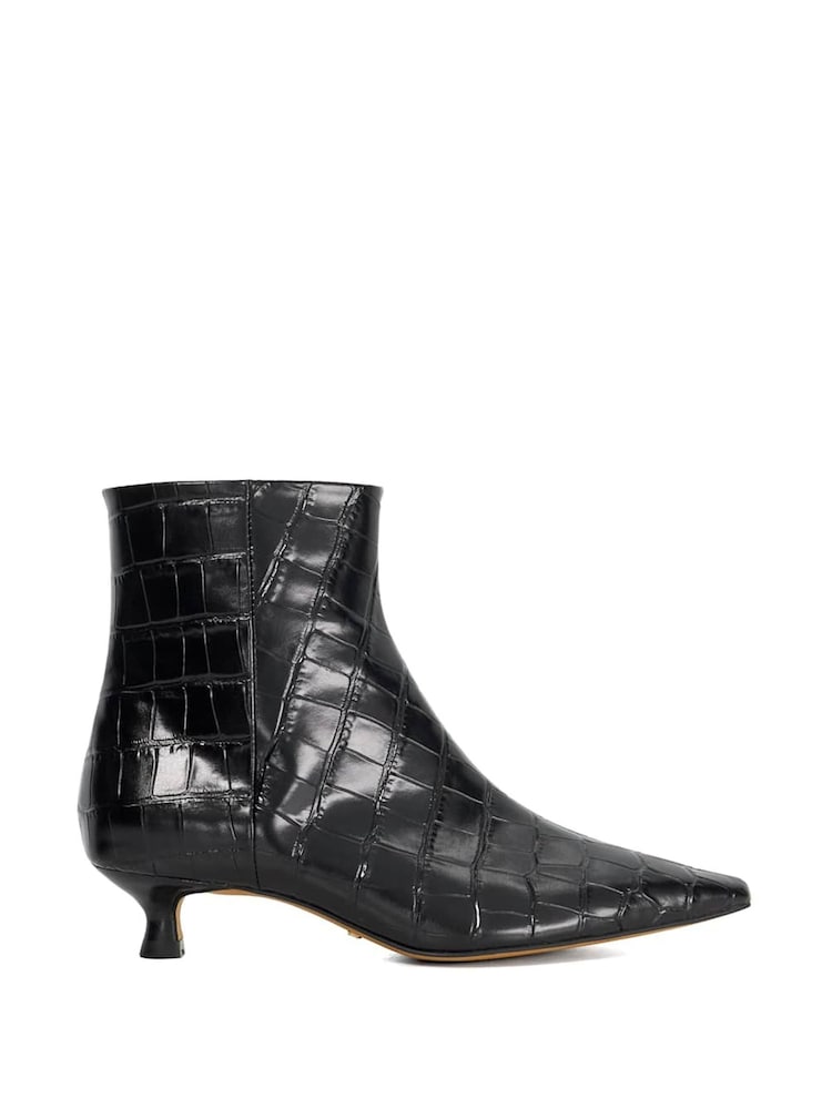 Dune London Black Odore Chisel Toe Kitten Heel - Image 2 of 6 Dune London Black Odore Chisel Toe Kitten Heel - Image 2 of 6