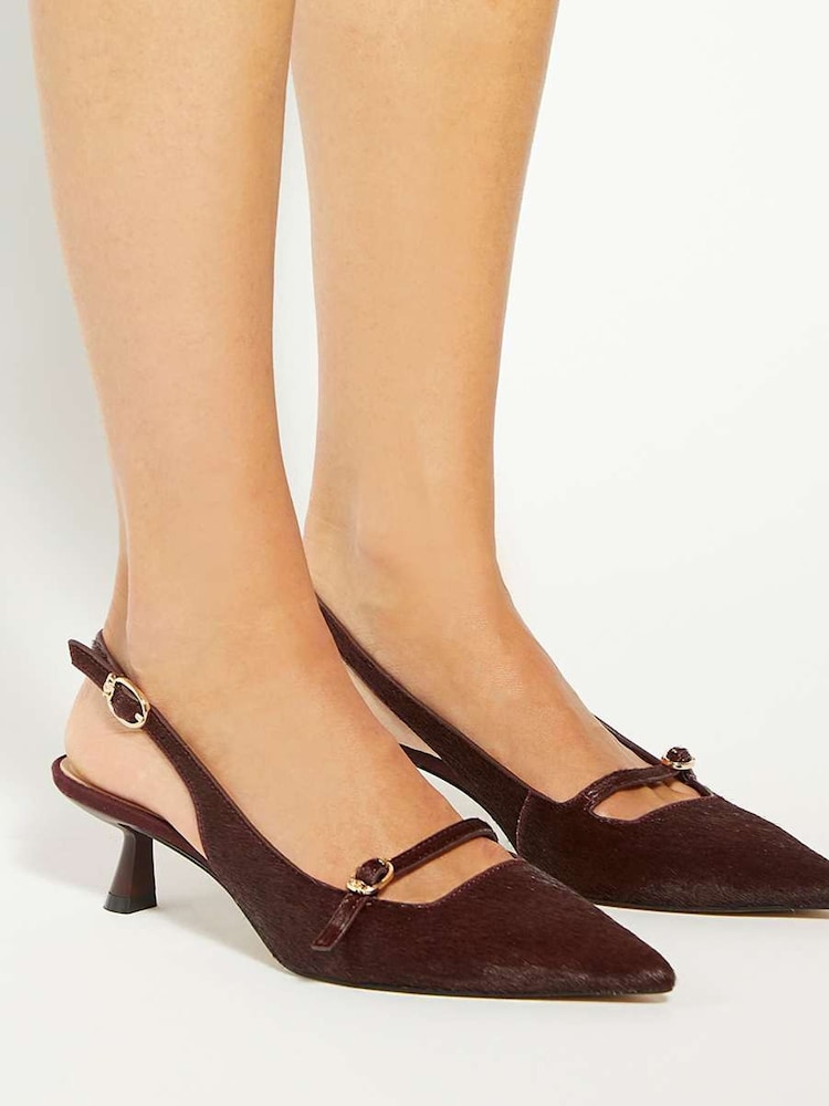Dune London Red Deserved Shallow Mary Jane Shoes - Image 1 of 6
