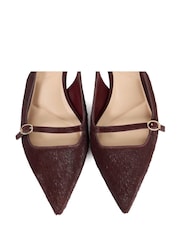 Dune London Red Deserved Shallow Mary Jane Shoes - Image 6 of 6
