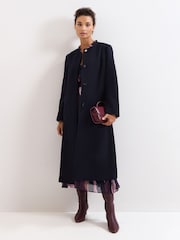 Phase Eight Blue Loretta Navy Coat - Image 3 of 7